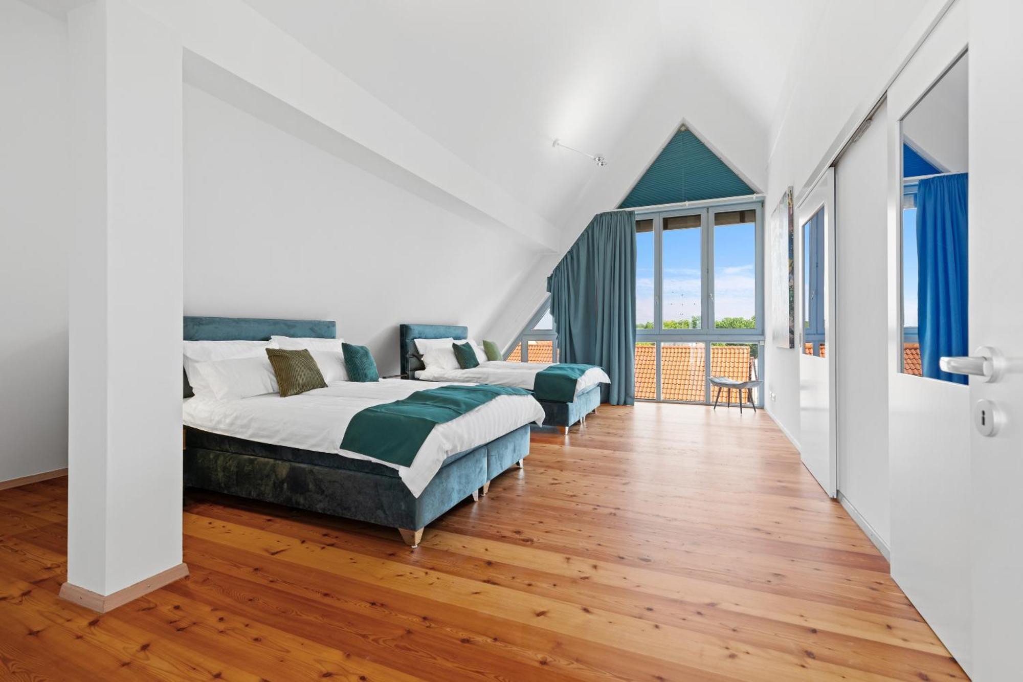 Helloflats - Luxus-Penthouse - Balkon - Parking - Zentrum - Therme - Naehe Flughafen Muc Erding Eksteriør billede