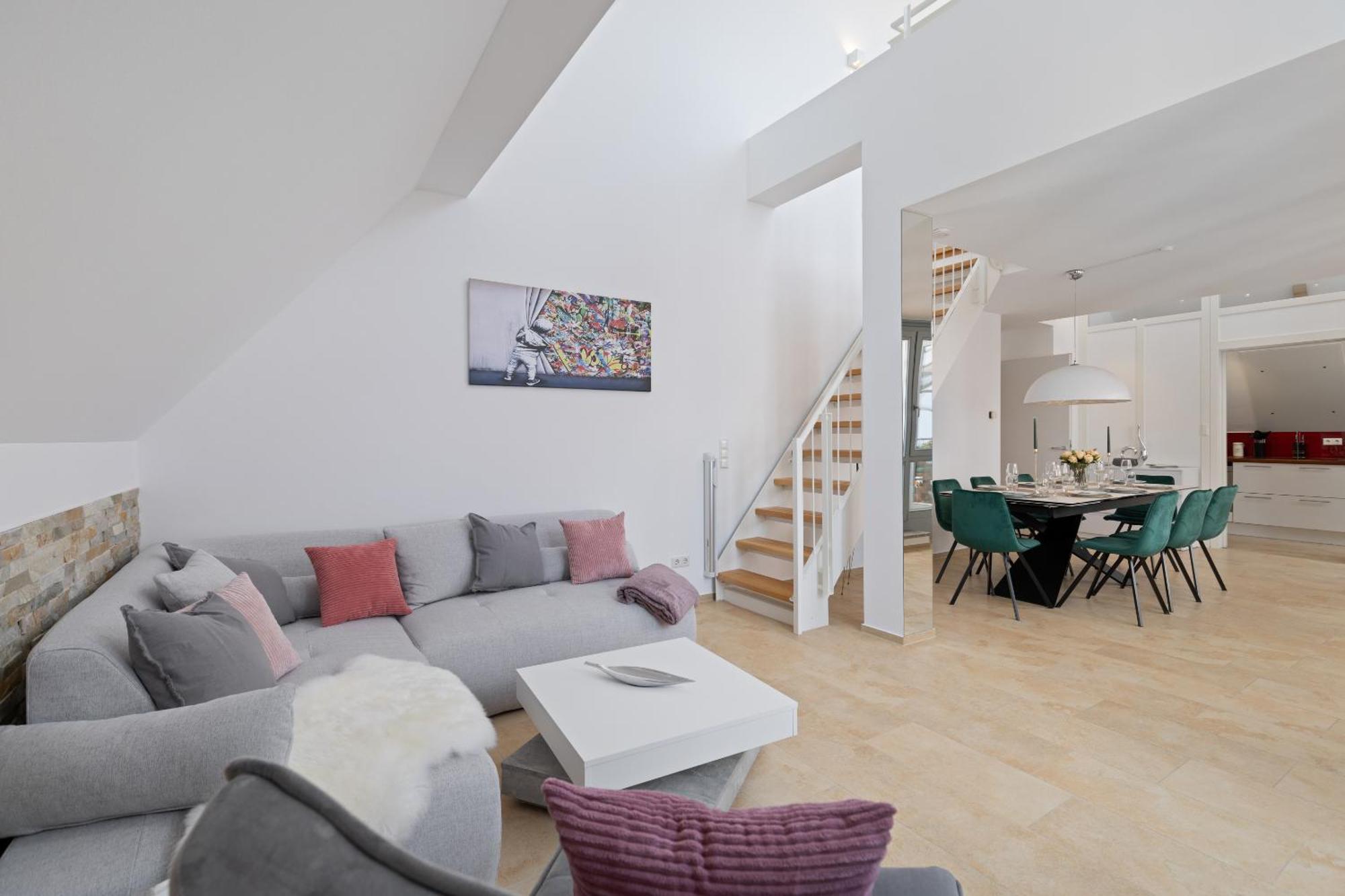 Helloflats - Luxus-Penthouse - Balkon - Parking - Zentrum - Therme - Naehe Flughafen Muc Erding Eksteriør billede