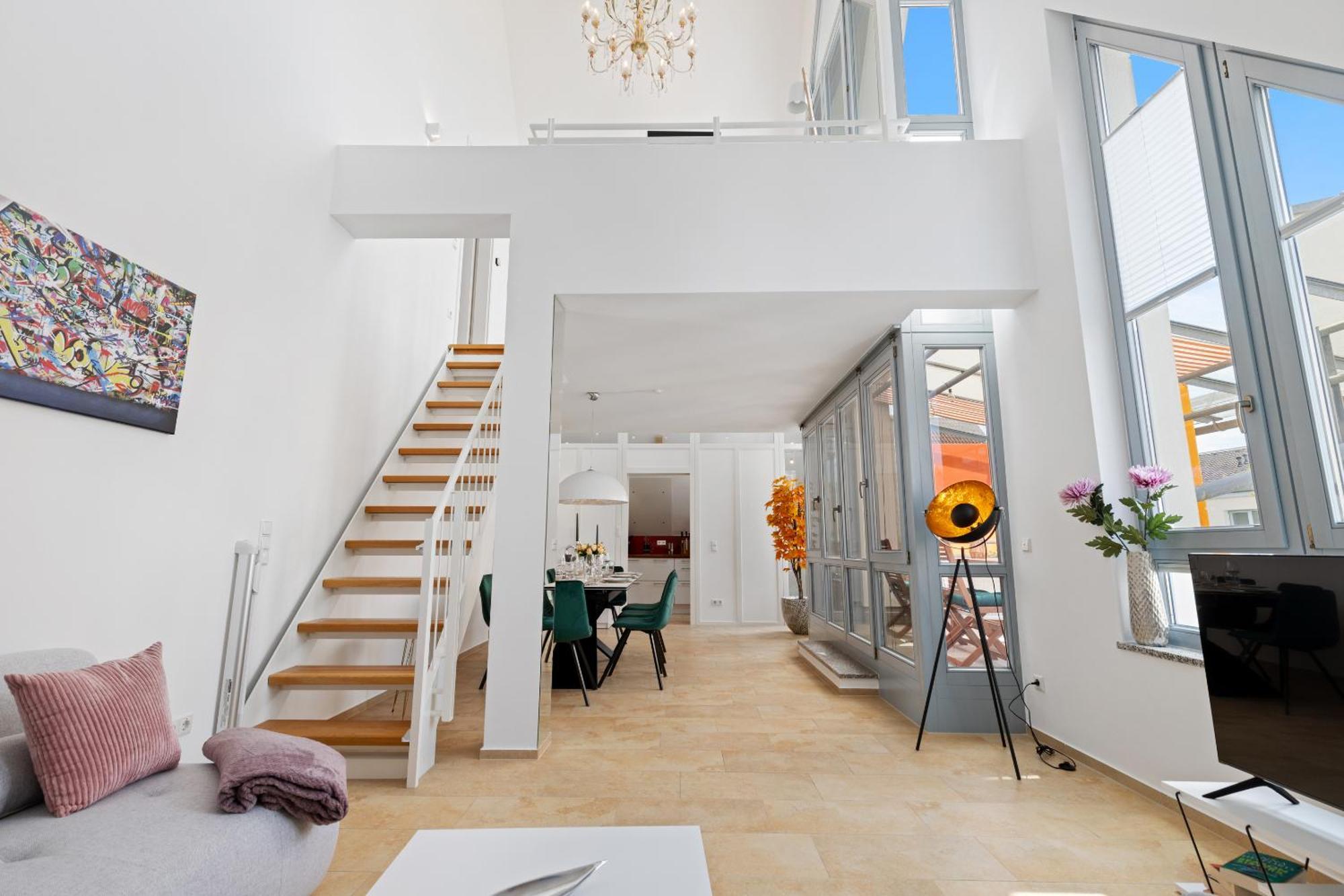 Helloflats - Luxus-Penthouse - Balkon - Parking - Zentrum - Therme - Naehe Flughafen Muc Erding Eksteriør billede