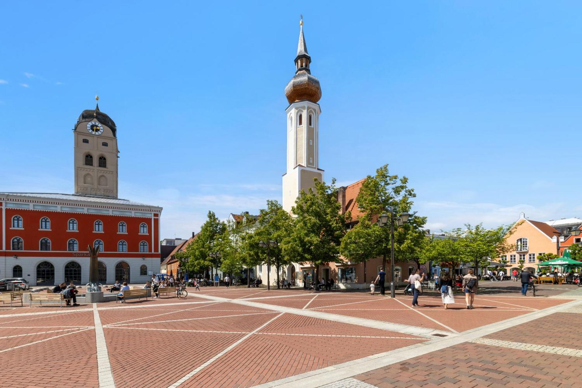 Helloflats - Luxus-Penthouse - Balkon - Parking - Zentrum - Therme - Naehe Flughafen Muc Erding Eksteriør billede