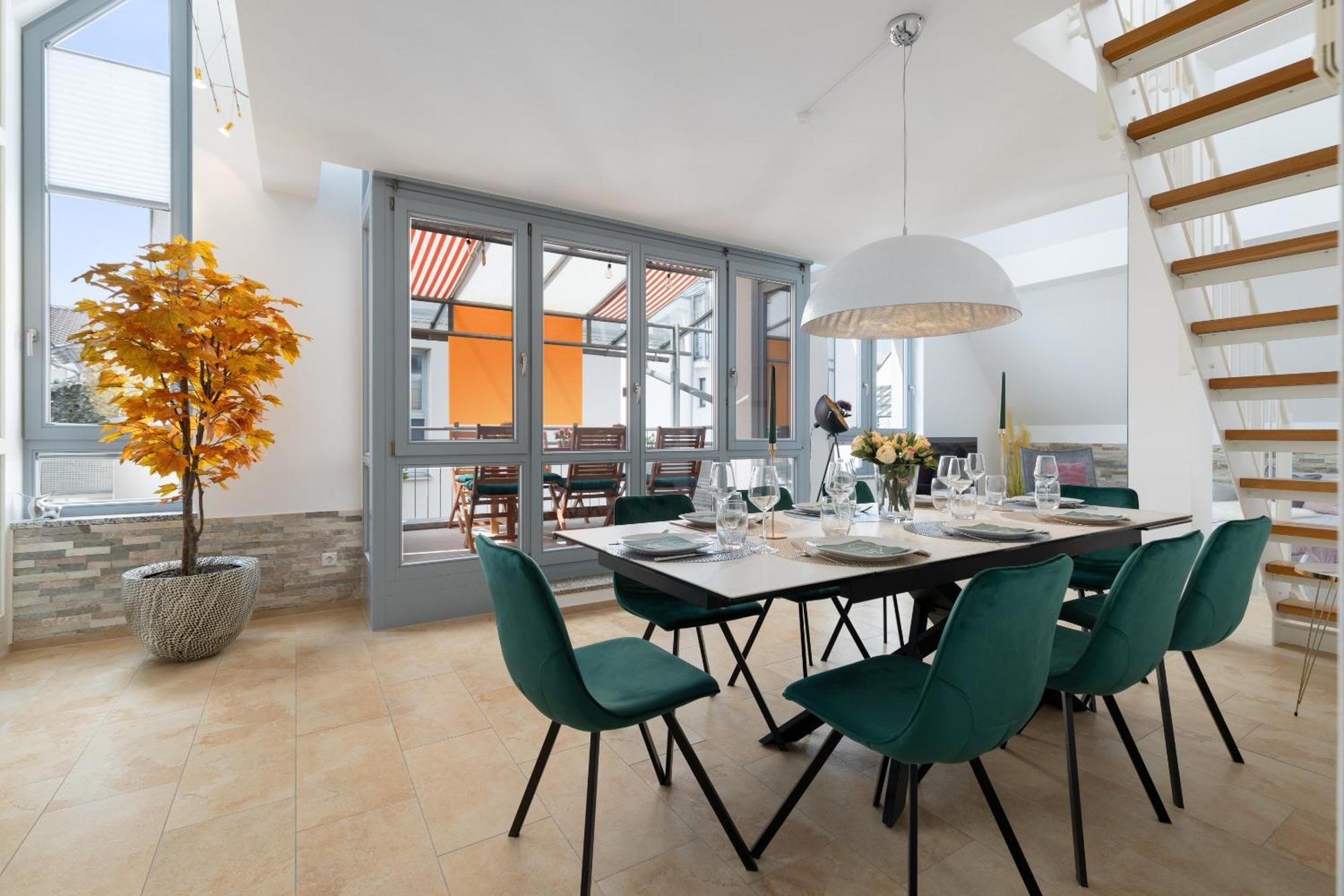 Helloflats - Luxus-Penthouse - Balkon - Parking - Zentrum - Therme - Naehe Flughafen Muc Erding Eksteriør billede